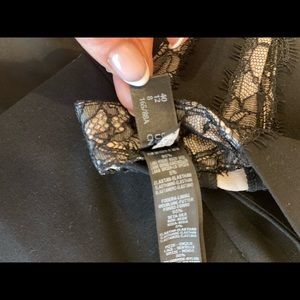 Straight black pants with laces!